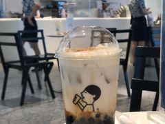 烤黑糖波波牛乳-喜茶(大兴国际机场店)