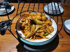 -东来菜馆•手抓海鲜家常菜•海鲜锅贴(鸽子窝店)