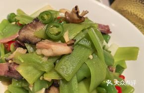 Preserved Meat Stir-fried with Lettuce