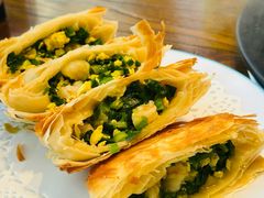 脆皮大虾仁韭菜盒-海味当家·蒸锅海鲜(星海公园店)