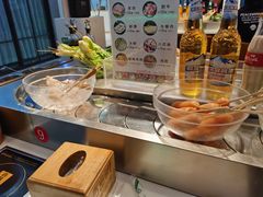 自助调料区-百品聚旋转火锅(号外店)