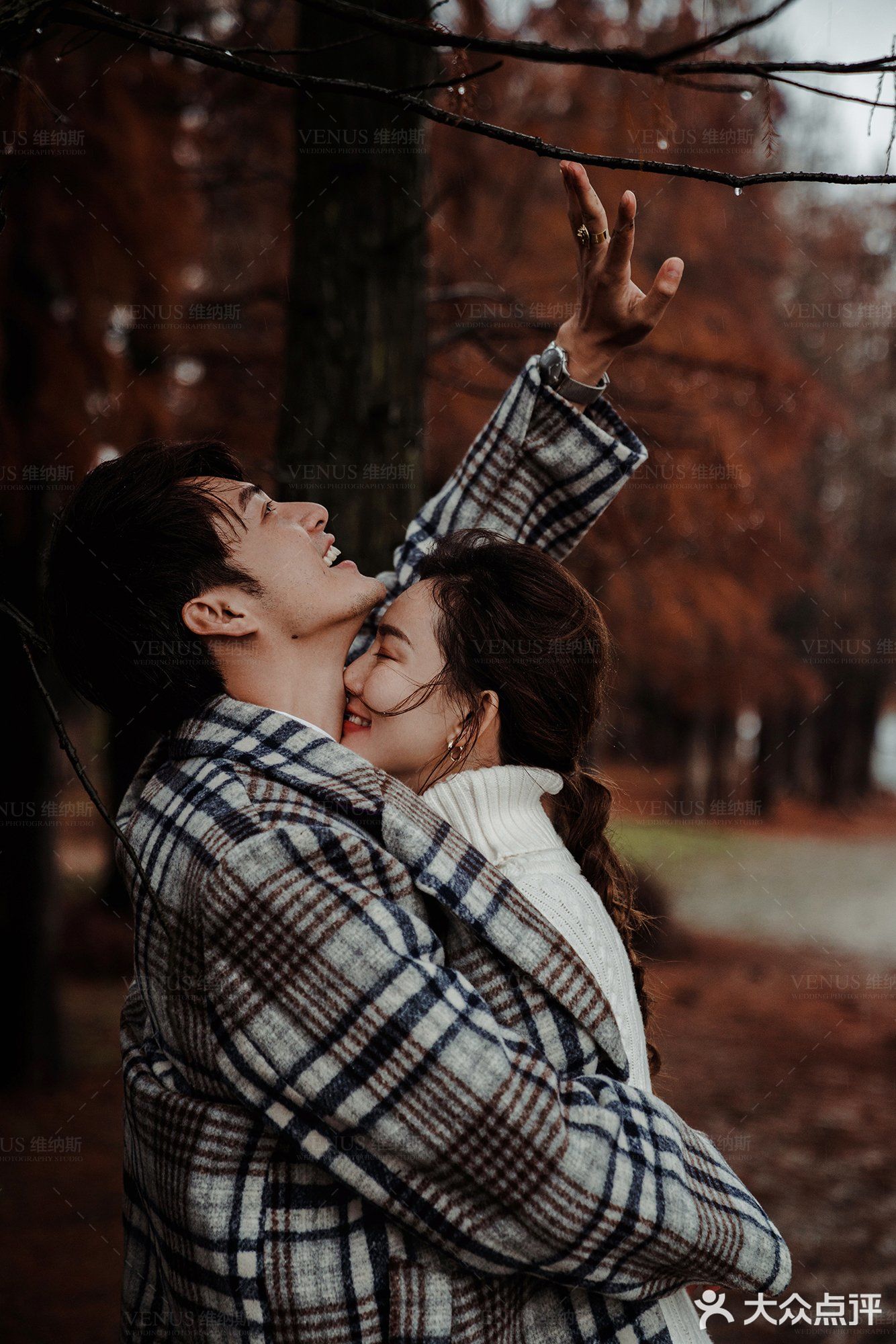 秋意红杉林婚纱照🍂如痴如画，美得动魄惊心！