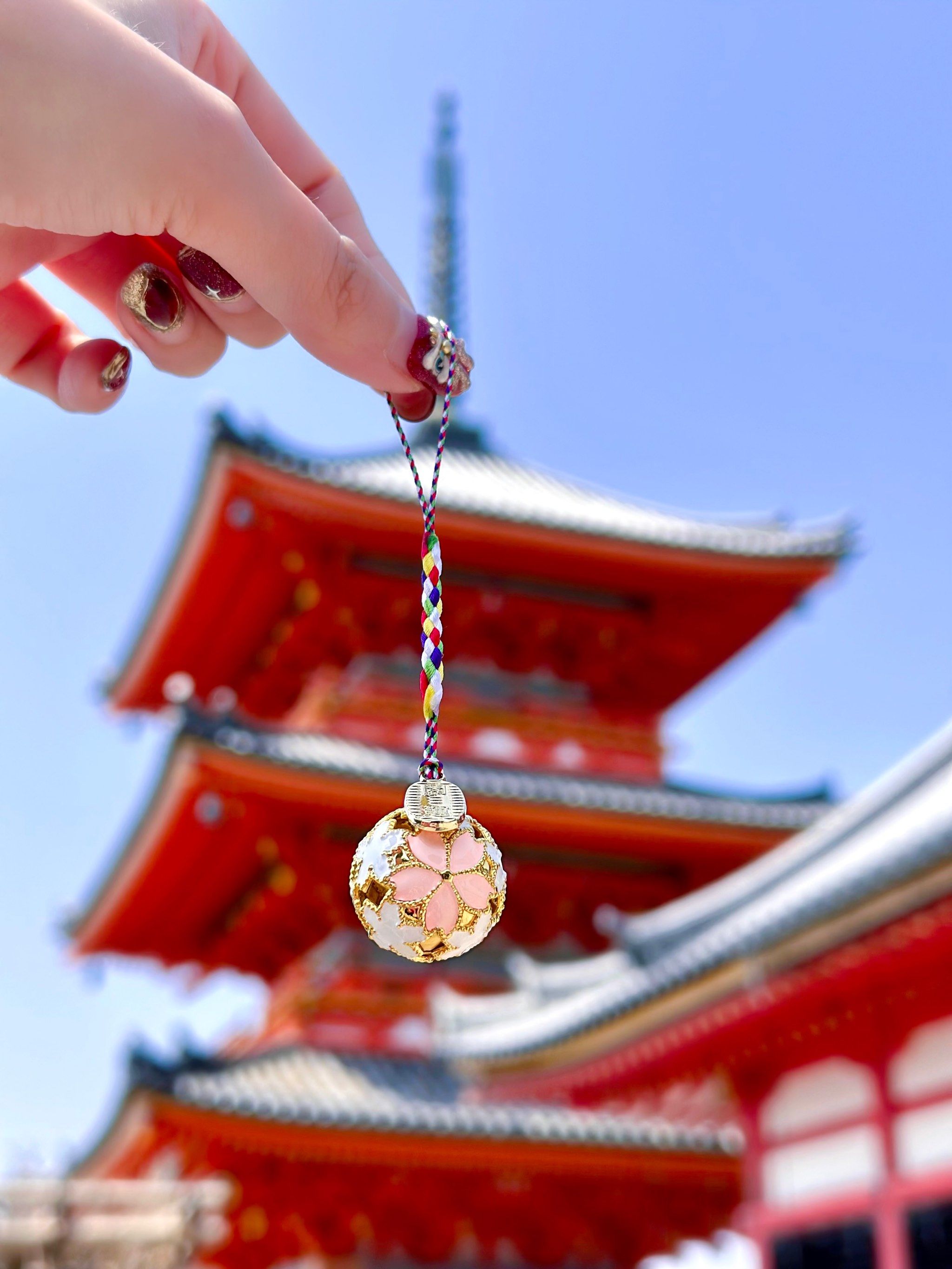 京都一日游攻略1️⃣:排到了最后一个🌸开运铃铛🔔