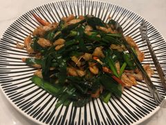 韭菜爆河虾-飞天大厦清真餐厅