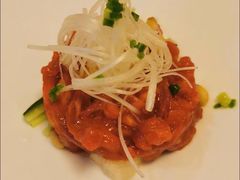 生鸡蛋拌牛肉-王鼎精致料理铁板烧(世博源店)