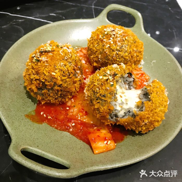 KCOOKING概念韩餐(世茂52+店)墨鱼芝士饭团图片