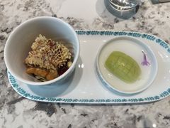花香脆鳞马头鱼拼玉女瓜-新光酒家·河豚·海鲜·蟹料理(浦东店)