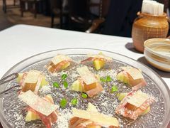 三年金钱火腿配大理手撕乳扇-泓0871臻选云南菜·味庄