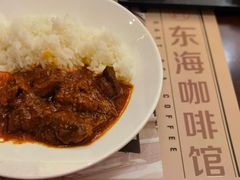 红烩牛肉饭送罗宋汤-东海咖啡馆
