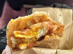 -小红车炸蛋葱油饼