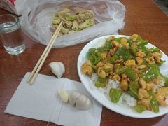 辣子鸡丁盖饭-启子大馅饺子