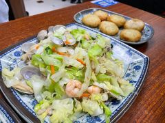 海鲜炒兴化粉-福州人铭小吃
