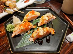 火炙三文鱼寿司四味-鸟鹏烧鸟居酒屋(熙龙湾店)