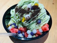 雪花冰（抹茶味）-串妹花式冰粉(乐山总店)