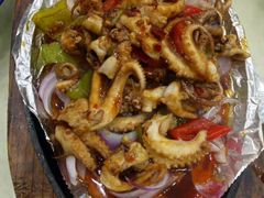 铁板青椒鱿鱼-外婆私房菜(新亚百货店)