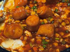 铁板海鲜豆腐-品大三·经典淮扬菜(大行宫店)