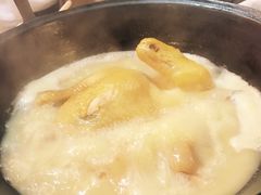 浓厚原只鸡煲花胶汤-鲜入围煮花胶鸡海鲜火锅