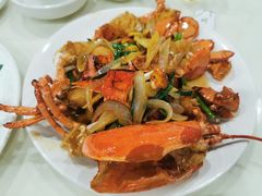 姜葱炒龙虾-南海渔家•海鲜•正宗海南菜(海棠湾店)