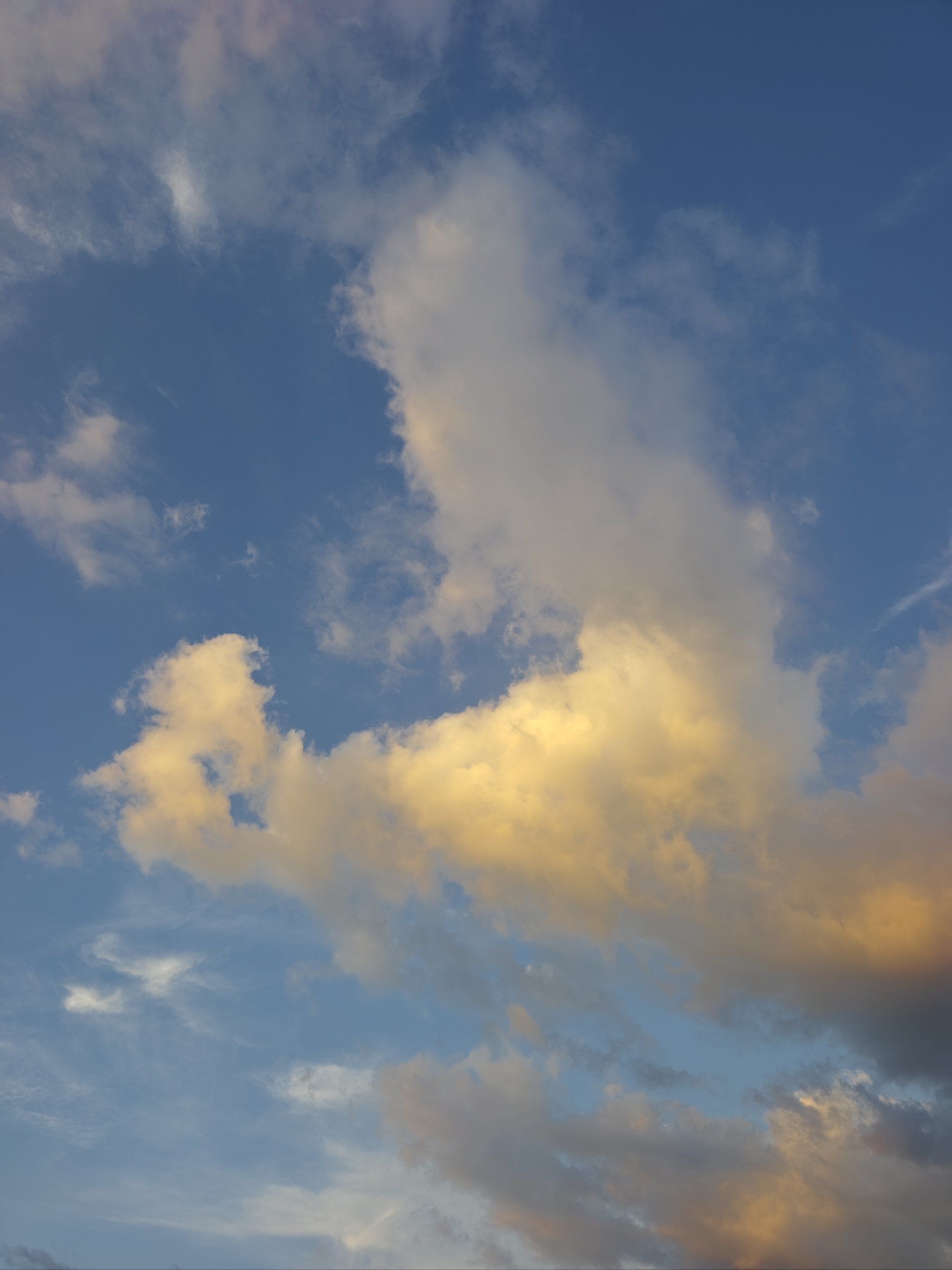 傍晚的天空色彩斑斓