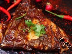 炭烤蝶鱼头-张杨烤菜(渭南总店)
