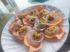 蒜蓉粉丝蒸扇贝-七鲜渔港美食餐厅(巽寮湾海景店)