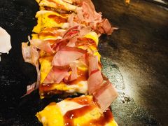蛋包烤猪肉片-鹤桥风月(难波御堂格兰维尔店)