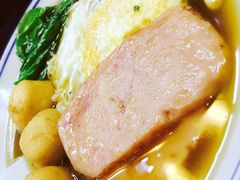 午餐肉鱼蛋煎蛋公仔面-香港十三座(宝山万达店)