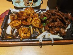 铁板黑椒牛柳虾仁-小巷餐厅(五大街店)