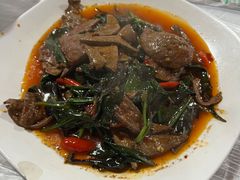 血皮菜炒猪肝-映秋饭店(李庄总店)