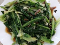 豆豉鲮鱼炒油麦菜-竹语饭香·原生态农庄·烧鸡·竹筒饭·河鲜(森林海白水寨店)