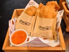 绝绝子爆汁炸鸡-探鱼·鲜青椒爽麻烤鱼(银泰城店)