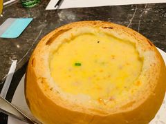 洋薏米烟熏肉忌廉面包汤-港丽餐厅(高德置地店)