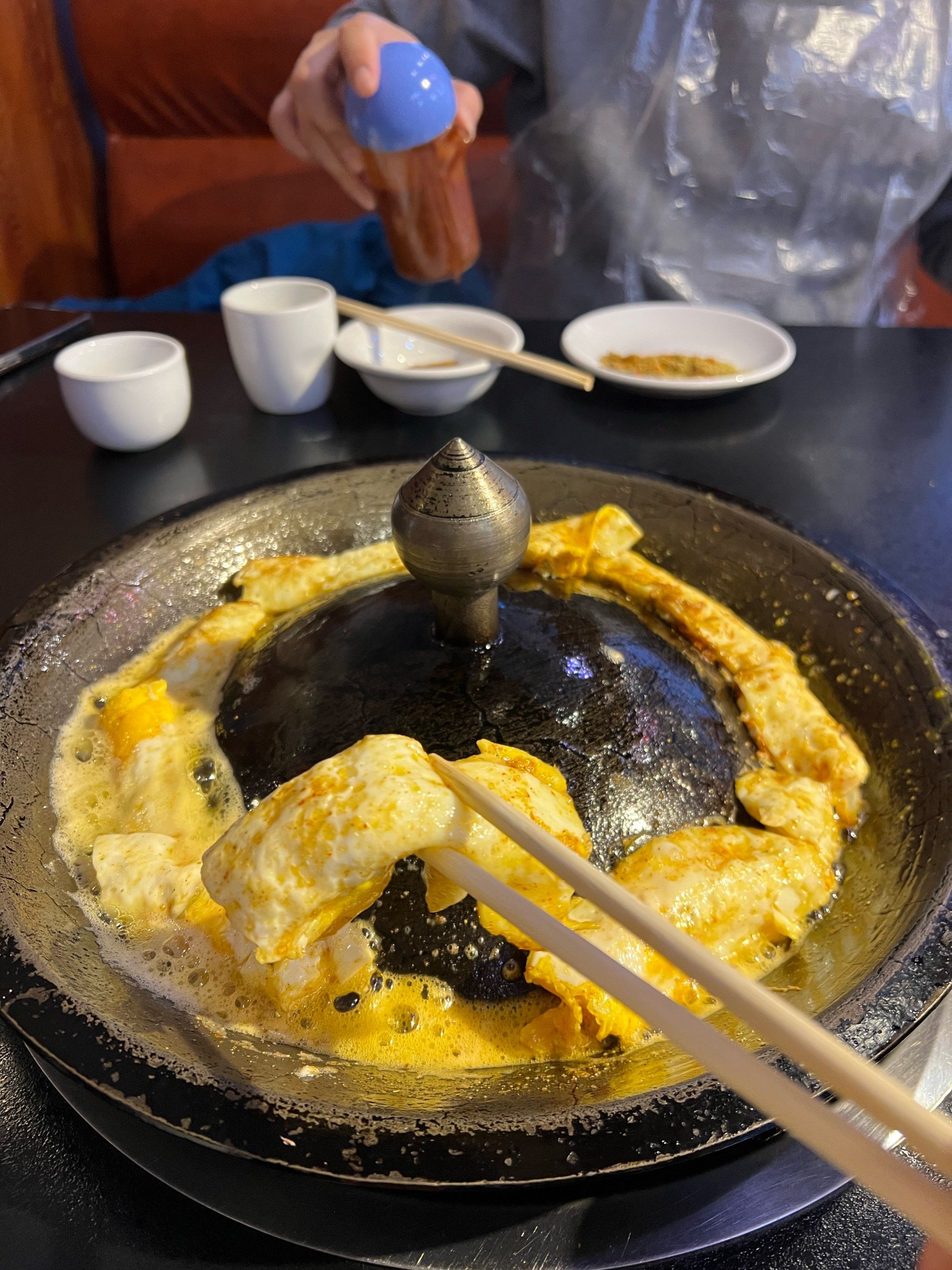 铁帽烤肉太香啦!