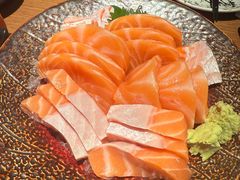 三文鱼腹肉切片-水之惠鲜鱼料理(王府大街店)