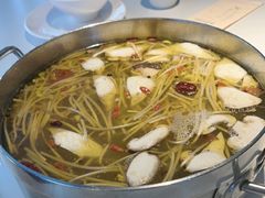 酸萝卜鸭架汤-守柴炉烤鸭(鱼嘴店)