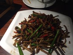 香炒茶树菇-绿茶餐厅(华联万柳店)