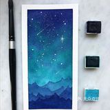 色彩缤纷的浩瀚🌌星空，美极了