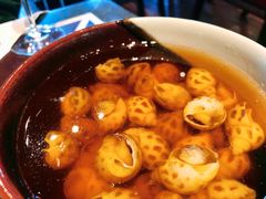 古越陈酿煮花螺-杭州西子湖四季酒店·金沙厅