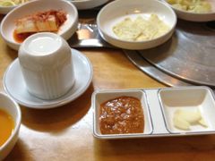 赠送的小菜-青纱灯笼韩国料理店