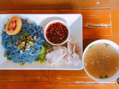 -蝶豆花蓝面条