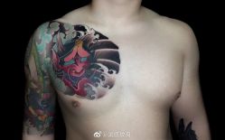 般若-黑旗纹身