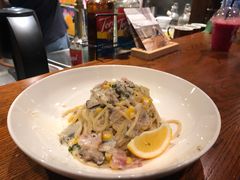 黑松露奶油蘑菇培根意面-麦田工坊(月湖店)