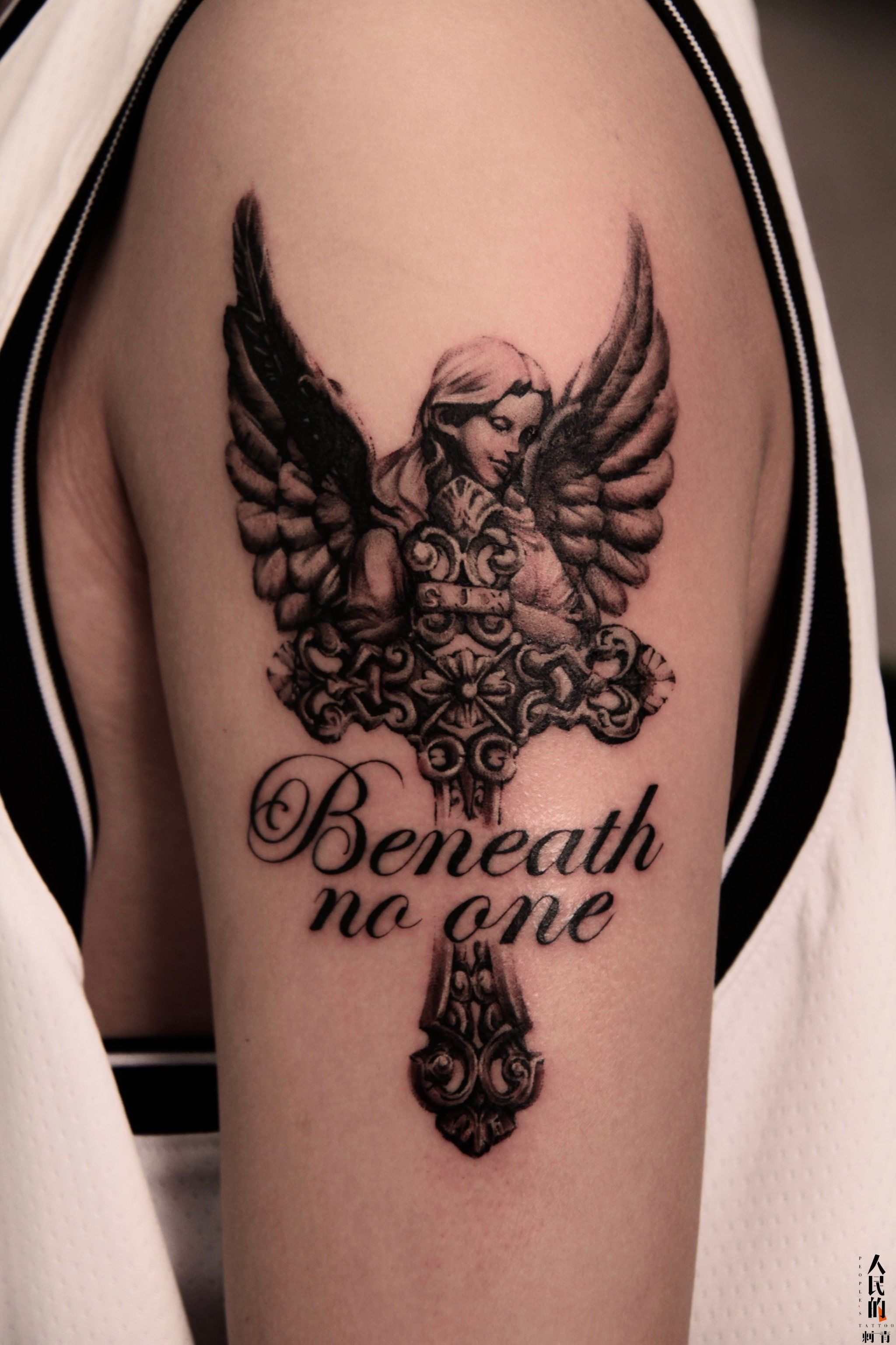 天使/太原纹身/人民的刺青