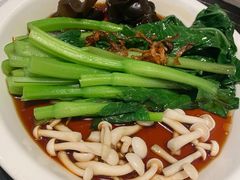 白灼菌菇菜心-新白鹿餐厅(虹桥南丰城店)
