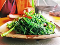 清炒空心菜-郑件洋芋饭庄