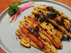 紫苏榄菜煎玉米笋-十二舍·湯物素煮(江泰潤政店)