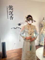 -懿沉香中式嫁衣礼服秀禾服龙凤褂马来褂旗袍总店