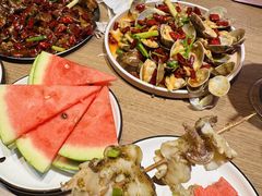 -街角等你.大连海鲜烧烤.经典铁板海鲜串(西安路店)