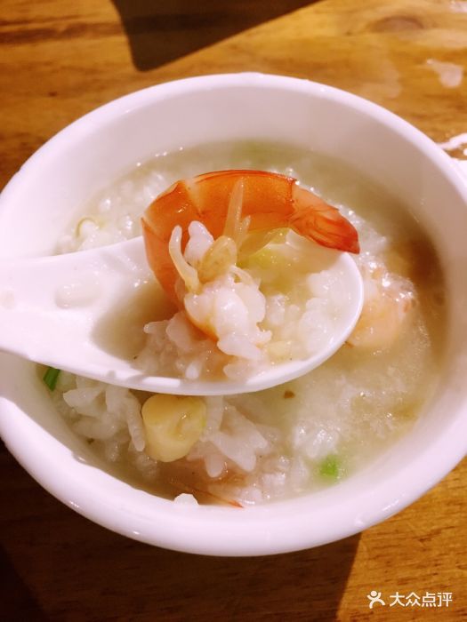 贝柱鲜虾粥