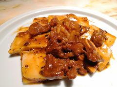 黑椒牛仔骨炒年糕-绿茶餐厅(乐峰广场店)